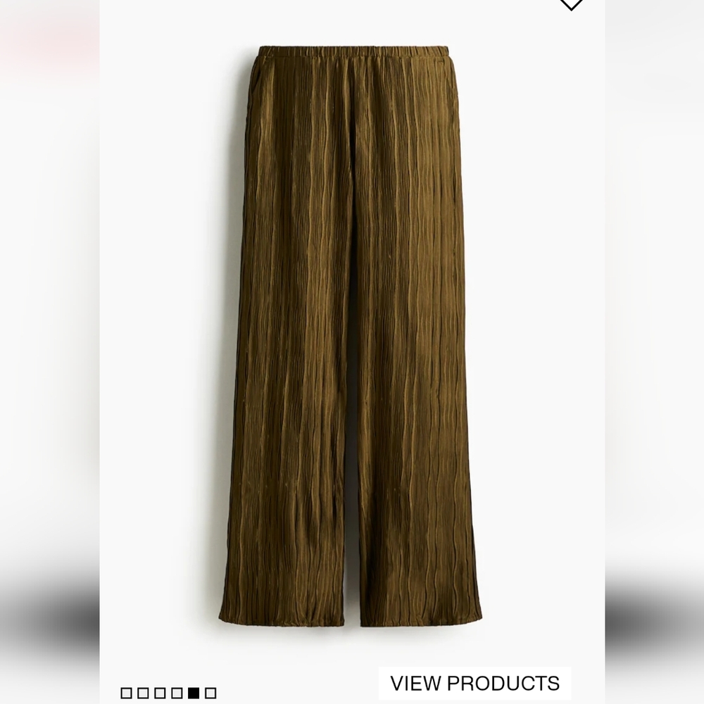 NWT - H&M Crinkled Pull-on Pants